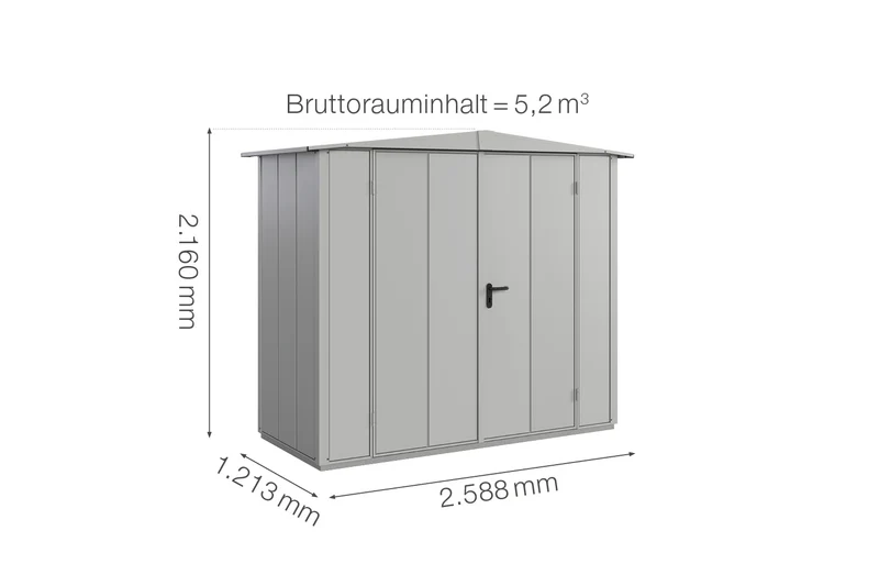 Hörmann Gerätehaus Modell Berry Modern Typ 1 mit Satteldach