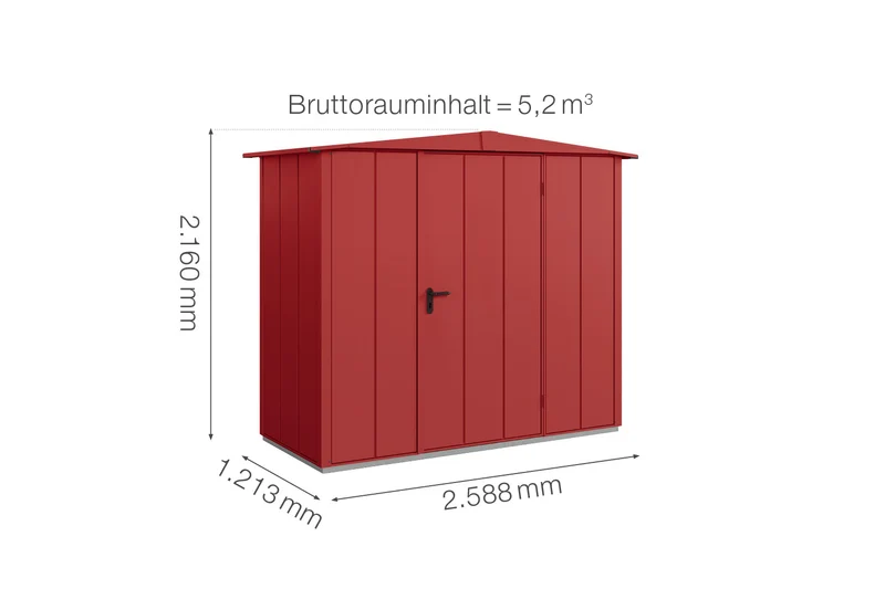 Hörmann Gerätehaus Modell Berry Modern Typ 1 mit Satteldach