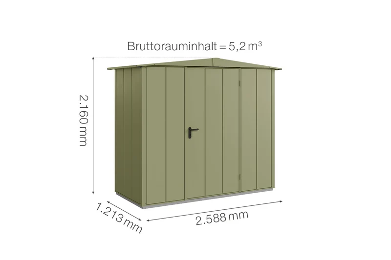 Hörmann Gerätehaus Modell Berry Modern Typ 1 mit Satteldach