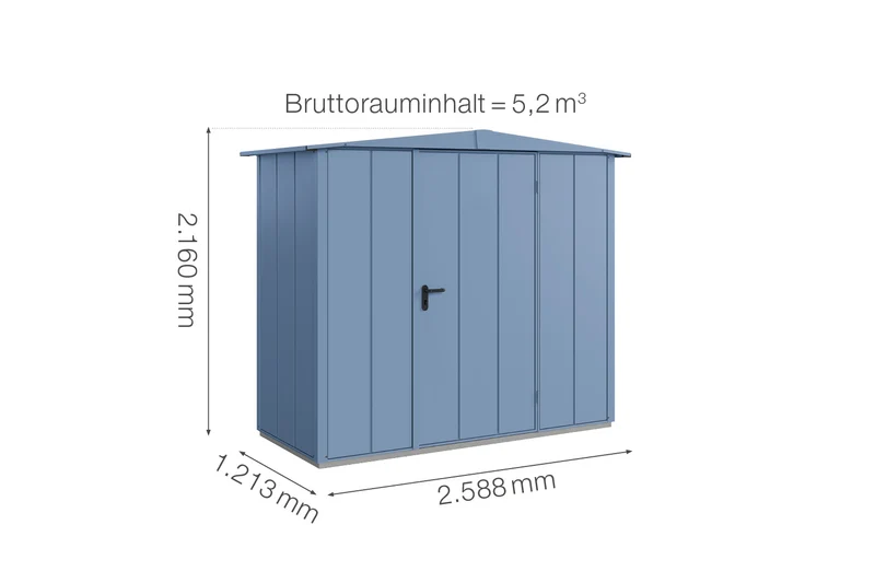 Hörmann Gerätehaus Modell Berry Modern Typ 1 mit Satteldach