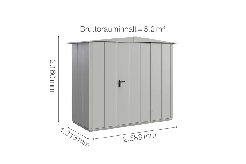 Hörmann Gerätehaus Modell Berry Modern Typ 1 mit Satteldach