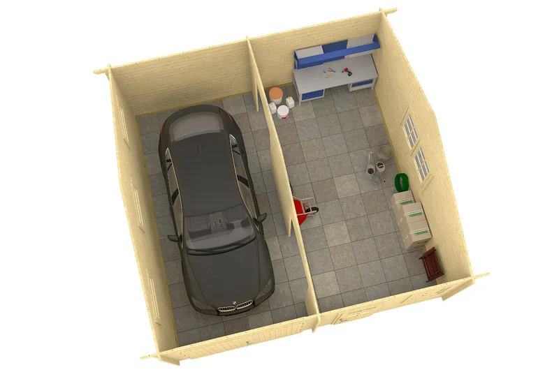 Tene Holzgarage Modell Mikkeli