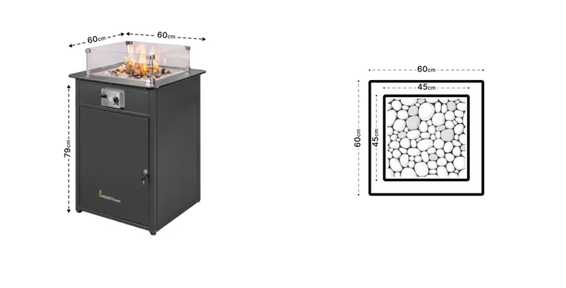55 Feuer­tisch