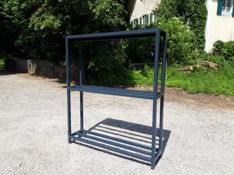 Holzunterstand ohne Rückblech