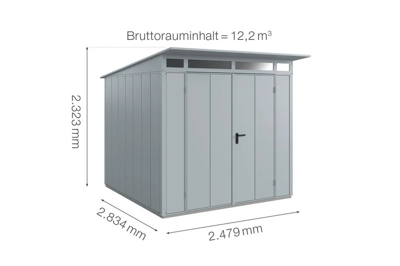 Hörmann Gerätehaus Modell Berry Modern Typ 2 mit Pultdach