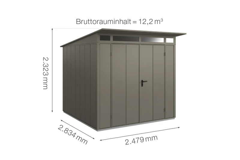 Hörmann Gerätehaus Modell Berry Modern Typ 2 mit Pultdach