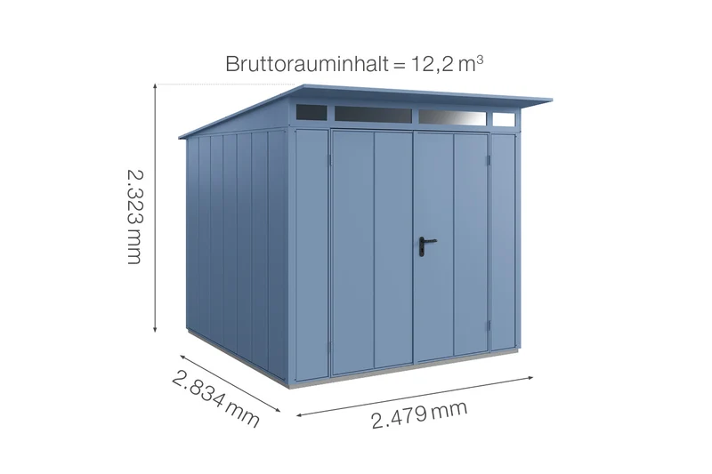 Hörmann Gerätehaus Modell Berry Modern Typ 2 mit Pultdach