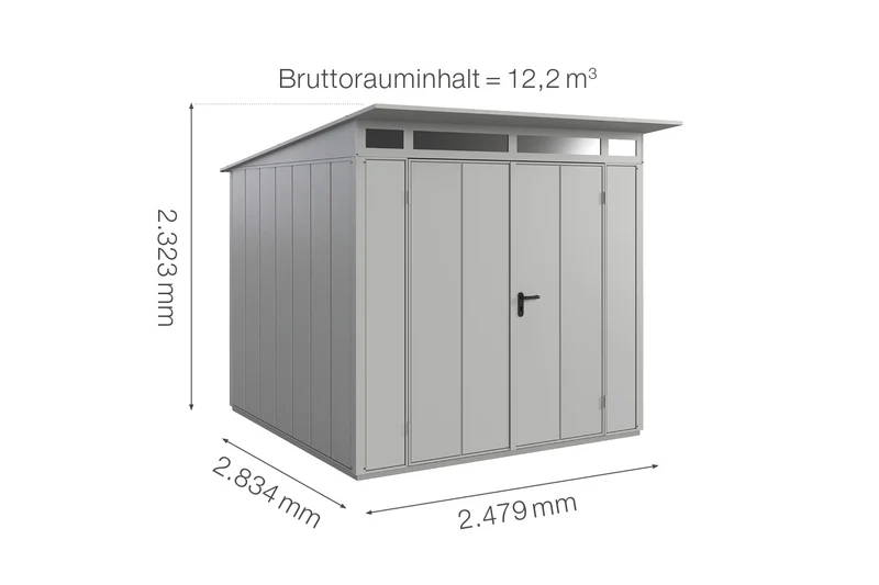Hörmann Gerätehaus Modell Berry Modern Typ 2 mit Pultdach