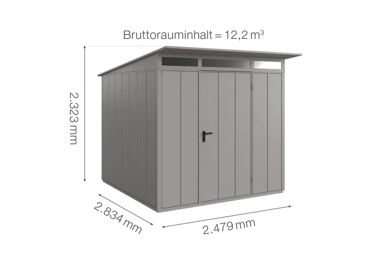 Hörmann Gerätehaus Modell Berry Modern Typ 2 mit Pultdach