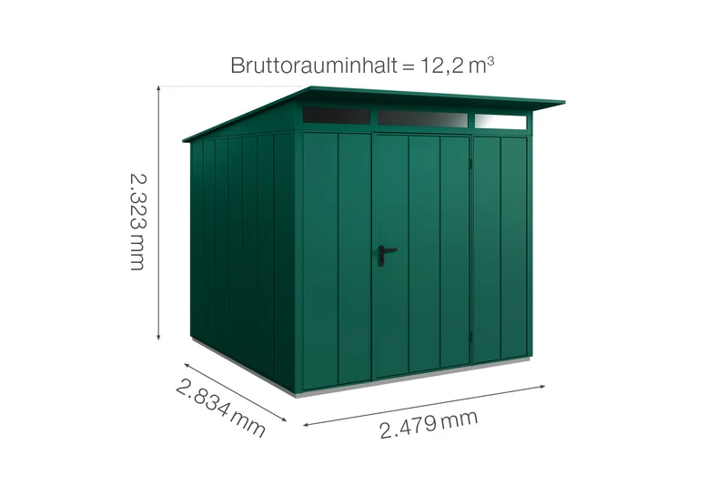Hörmann Gerätehaus Modell Berry Modern Typ 2 mit Pultdach