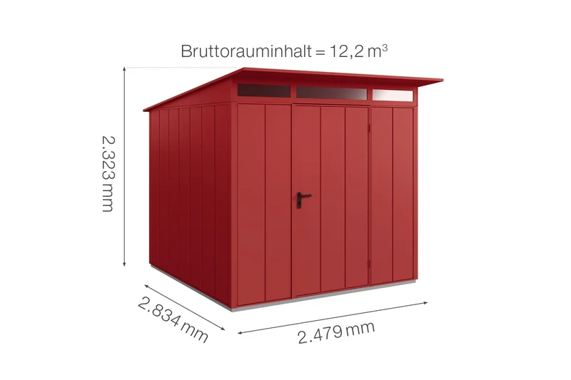 Hörmann Gerätehaus Modell Berry Modern Typ 2 mit Pultdach