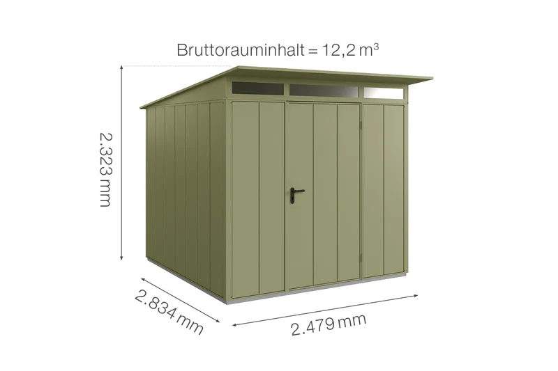 Hörmann Gerätehaus Modell Berry Modern Typ 2 mit Pultdach