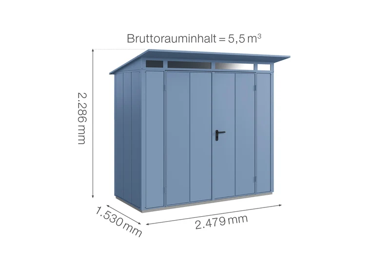 Hörmann Gerätehaus Modell Berry Modern Typ 1 mit Pultdach