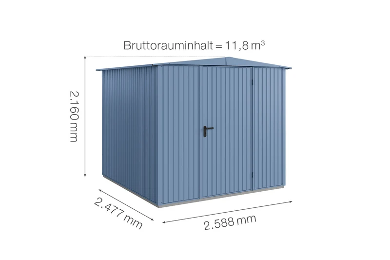 Hörmann Gerätehaus Modell Berry Classic Typ 2 mit Satteldach