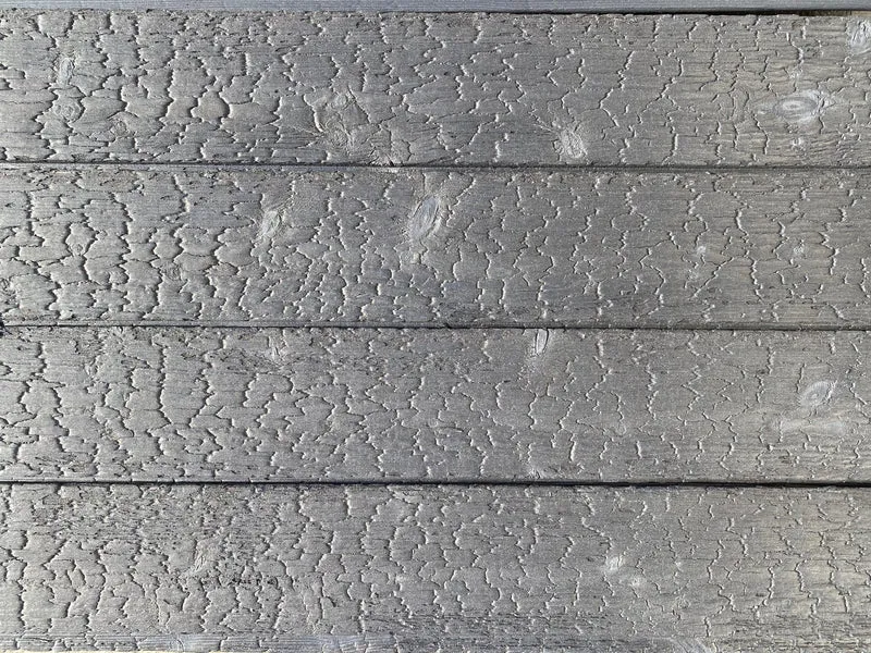 Yakisugi Lärche schwarz geflammt gebrannte 90, 120, 145mm x 18mm