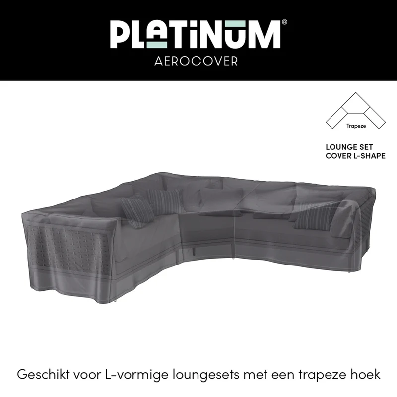 Platinum AeroCover Loungesethoes hoekset trapeze 270x270x100xH70
