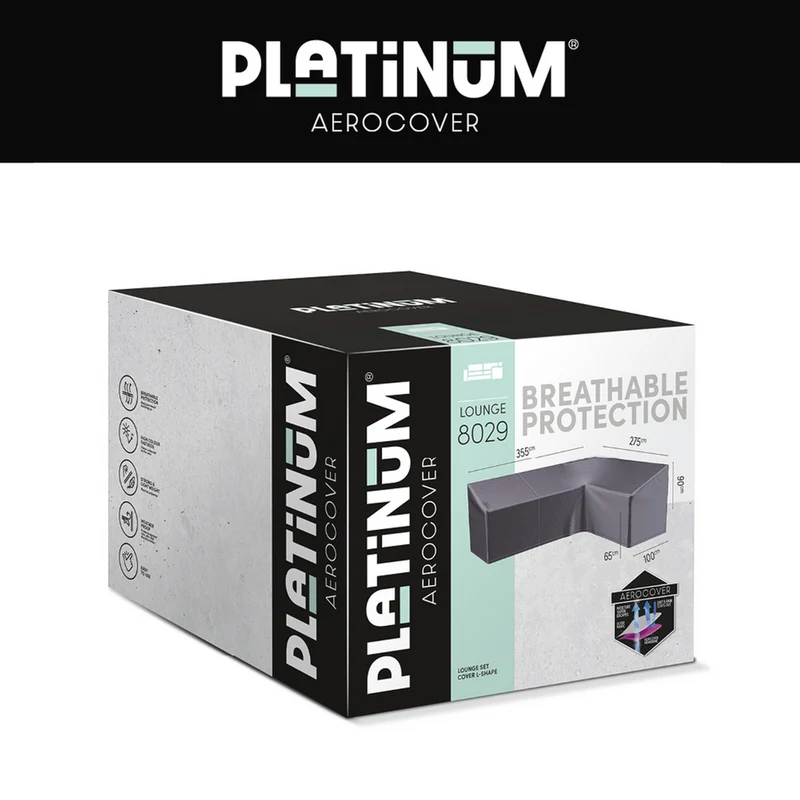 Platinum AeroCover Loungesethoes hoekset rechts 355x275x100xH65/90