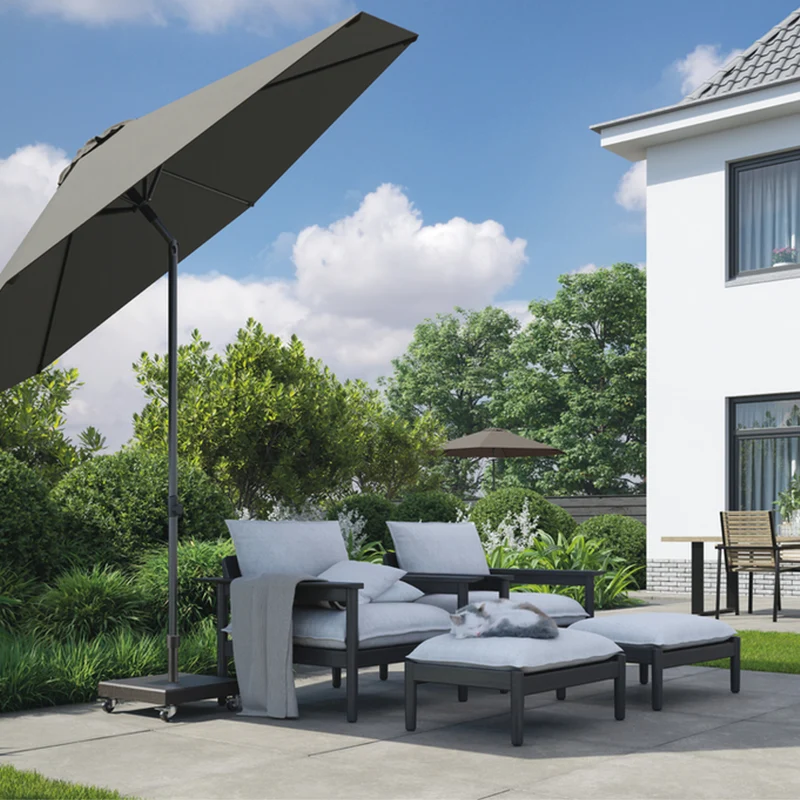 Platinum Sun & Shade parasol Lisboa 210x150 Light Grey