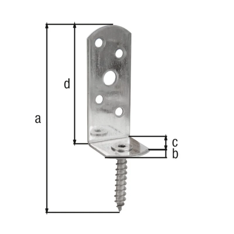 Flechtzaunhalter, L-Form