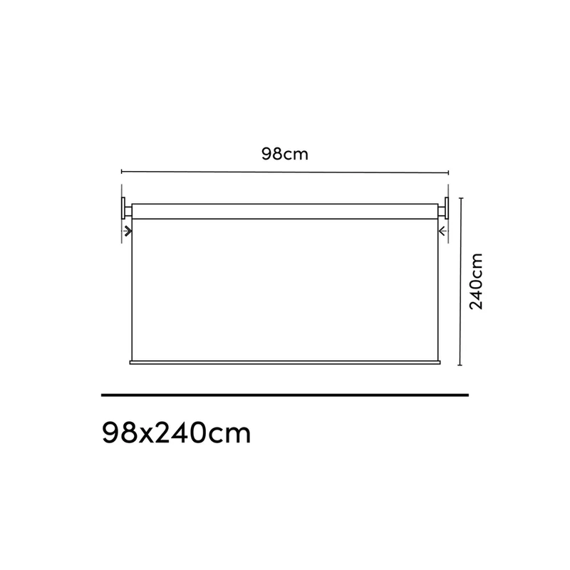 Platinum Sun & Shade Coolfit rolgordijn, B98xL240cm, Zand