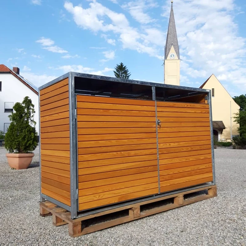 Fahrradbox VERZINKT für 2 Fahrräder, E-Bike