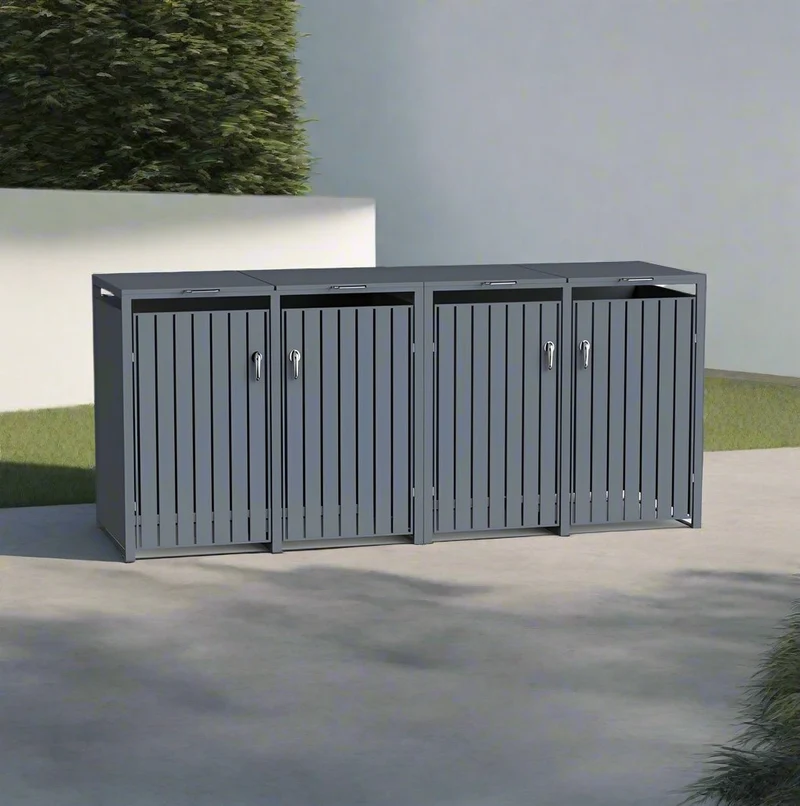 DIRITTO Mülltonnenbox 4er Modell