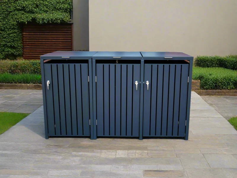 DIRITTO Mülltonnenbox 3er Modell
