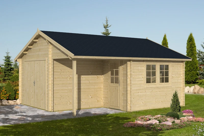 Tene Holzgarage Modell Garage Oulu
