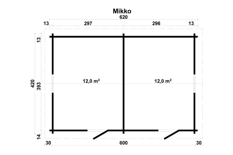 Tene Gartenhaus Modell Mikko