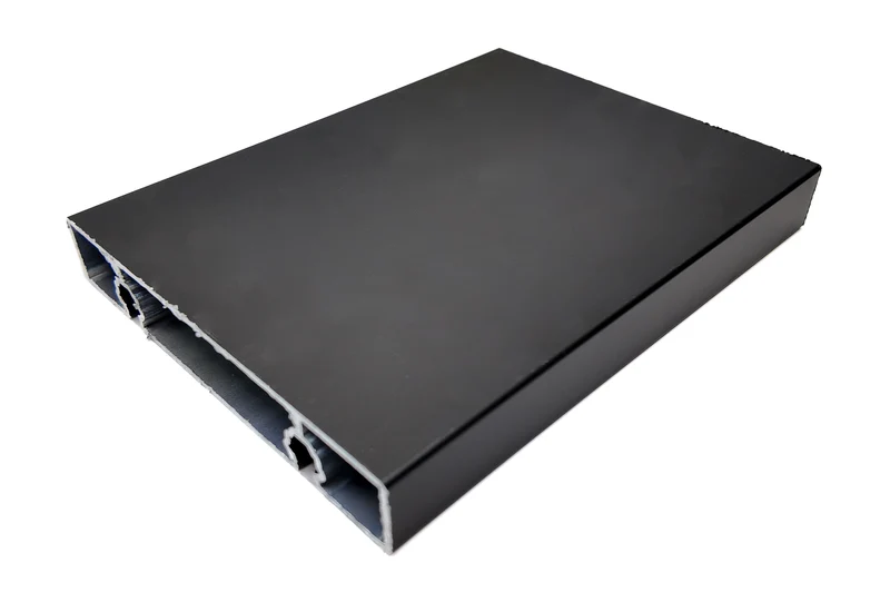 Alu schwarz Fassade Sichtschutz Wandverkleidung 45, 64, 120mm Vario