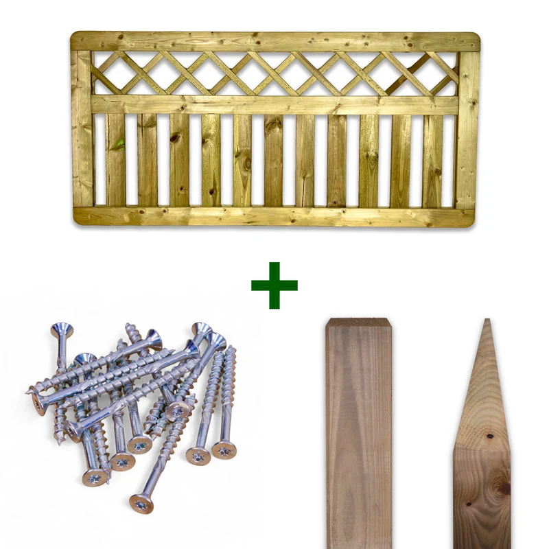 Komplettset Gartenzaun - Listerzaun - KDI