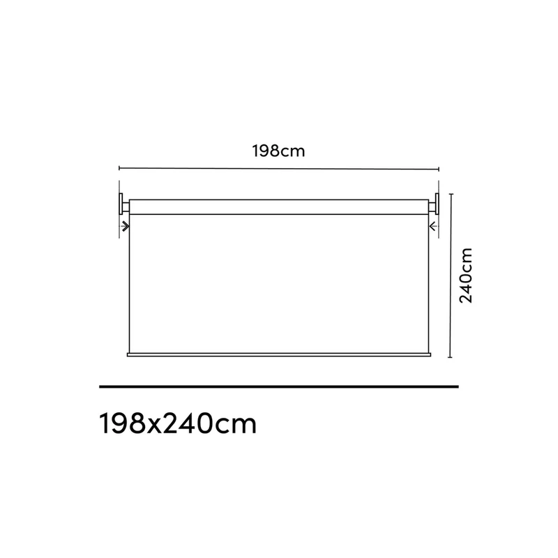 Platinum Sun & Shade Coolfit rolgordijn, B198xL240cm, Zand