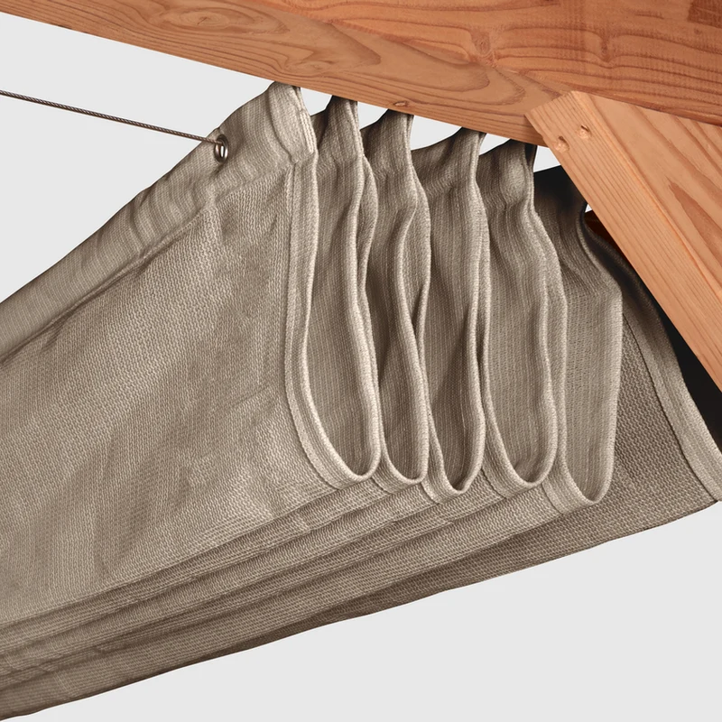 Platinum Sun & Shade Coolfit harmonica schaduwdoek, B370xL370cm, Greige