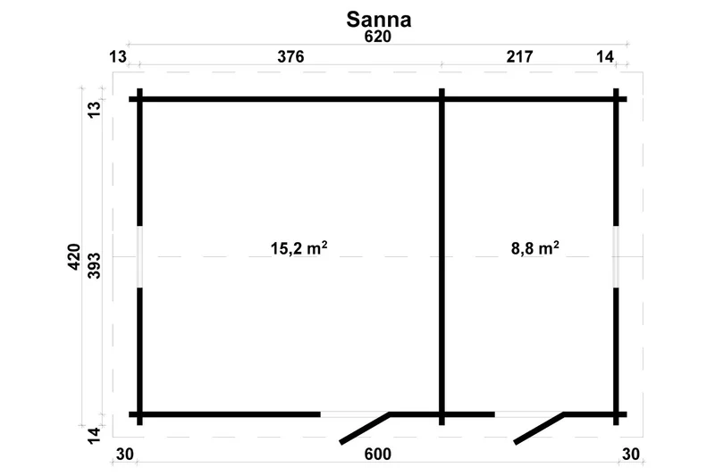Tene Gartenhaus Modell Sanna