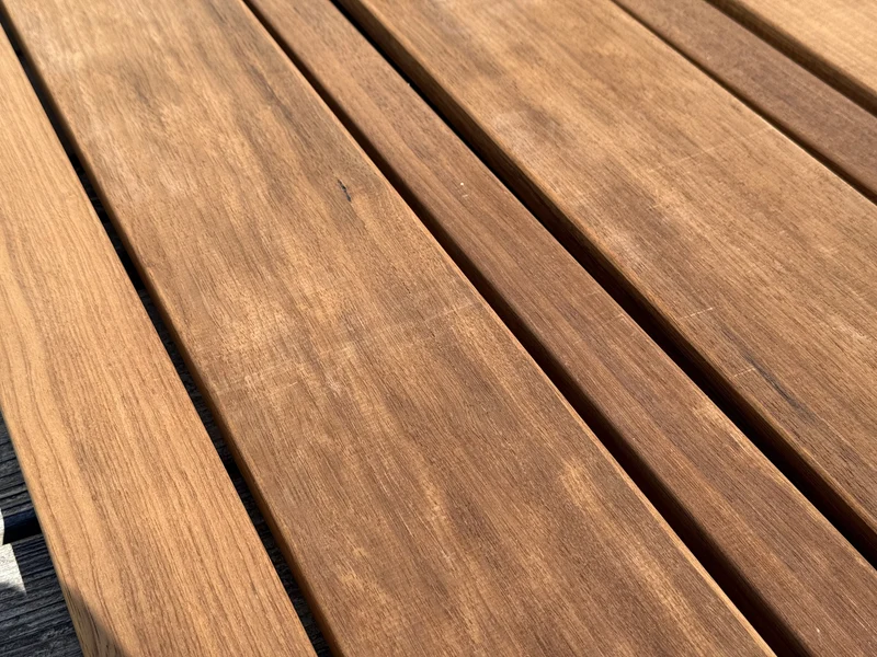 Holz Gartenzaun Zaunlatte braun Hartholz Thermo Frake 18mm x 140mm