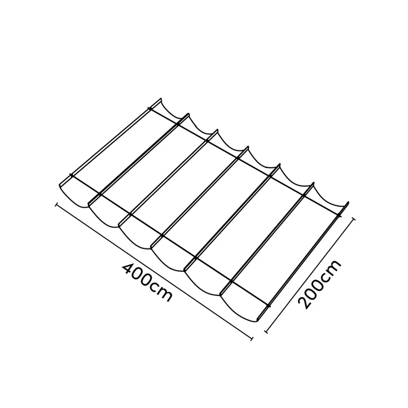 Platinum Sun & Shade Coolfit harmonica schaduwdoek, B200xL400cm, Greige