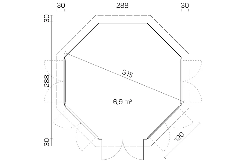 Tene Pavillon Modell Louise 4F