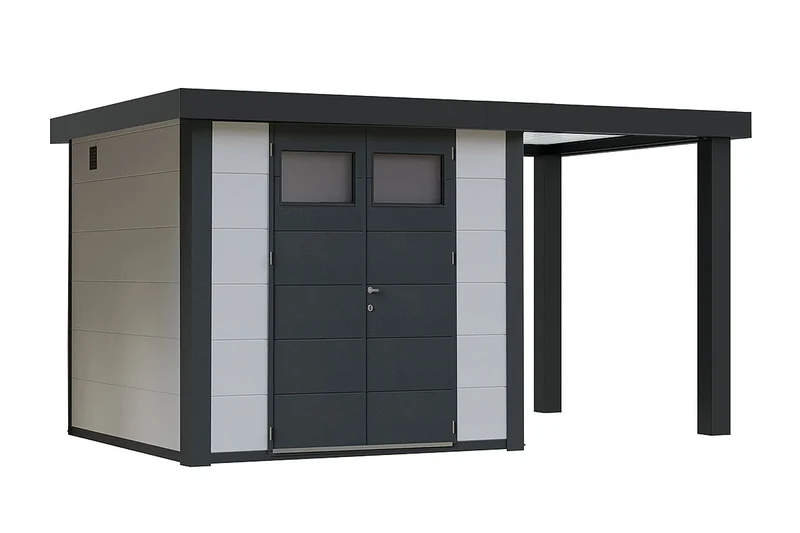 Telluria Gerätehaus Modell Classico 3024 mit Seitendach