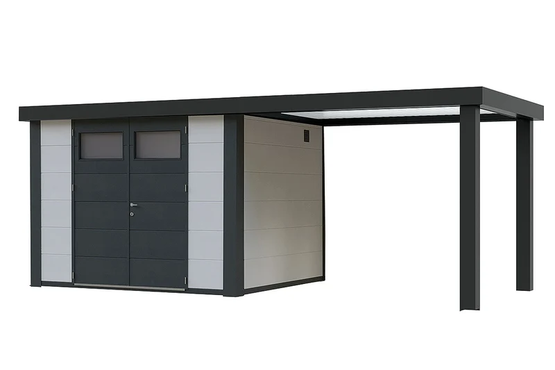Telluria Gerätehaus Modell Classico 3024 mit Seitendach