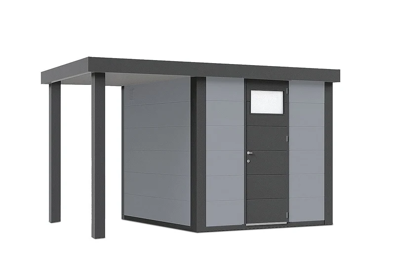 Telluria Gerätehaus Modell Classico 2424 mit Seitendach 170 cm