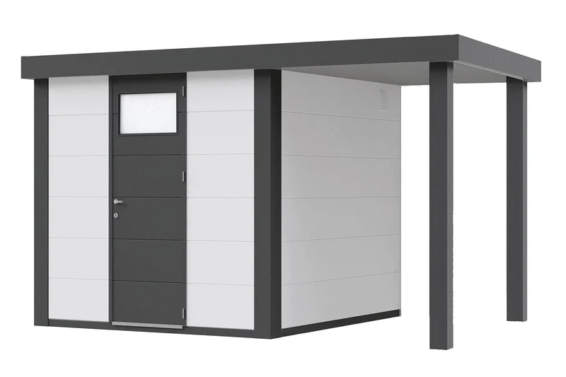 Telluria Gerätehaus Modell Classico 2424 mit Seitendach 170 cm