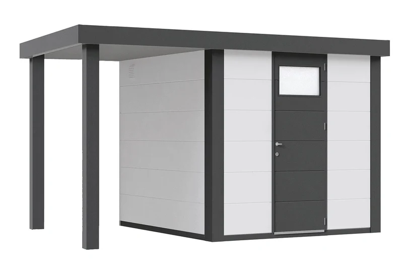 Telluria Gerätehaus Modell Classico 2424 mit Seitendach 170 cm