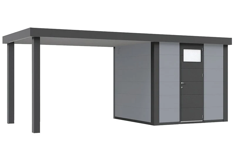 Telluria Gerätehaus Modell Classico 2424 mit Seitendach 170 cm