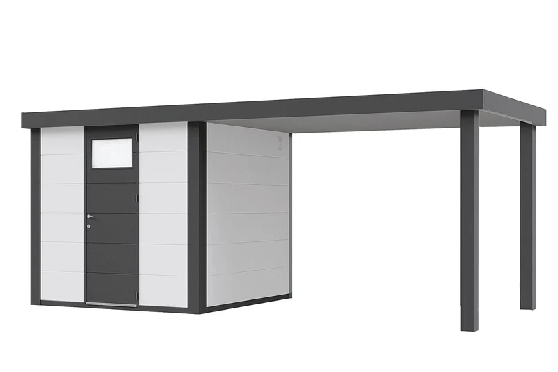 Telluria Gerätehaus Modell Classico 2424 mit Seitendach 170 cm