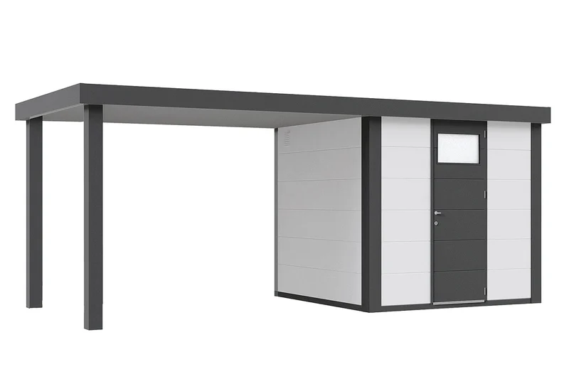 Telluria Gerätehaus Modell Classico 2424 mit Seitendach 170 cm