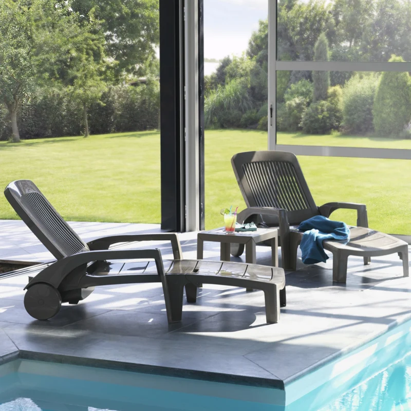 Lot de 2 bains de soleil Fidji