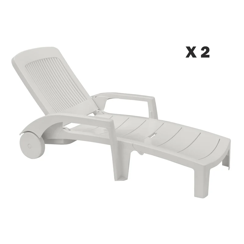 Lot de 2 bains de soleil Fidji