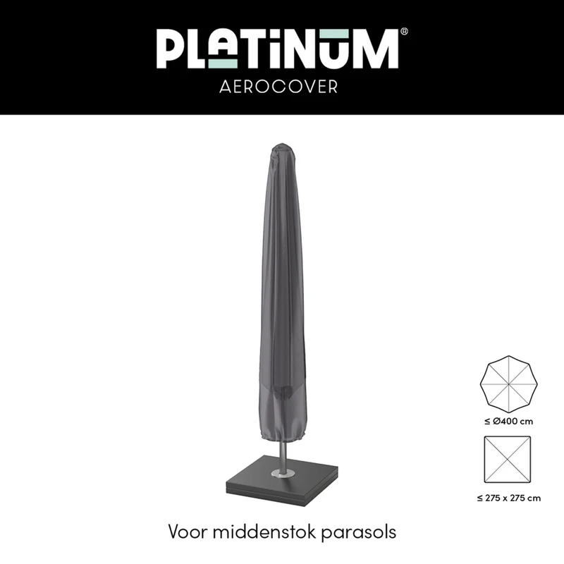 Platinum AeroCover Parasolhoes middenstokparasol H215x30/40