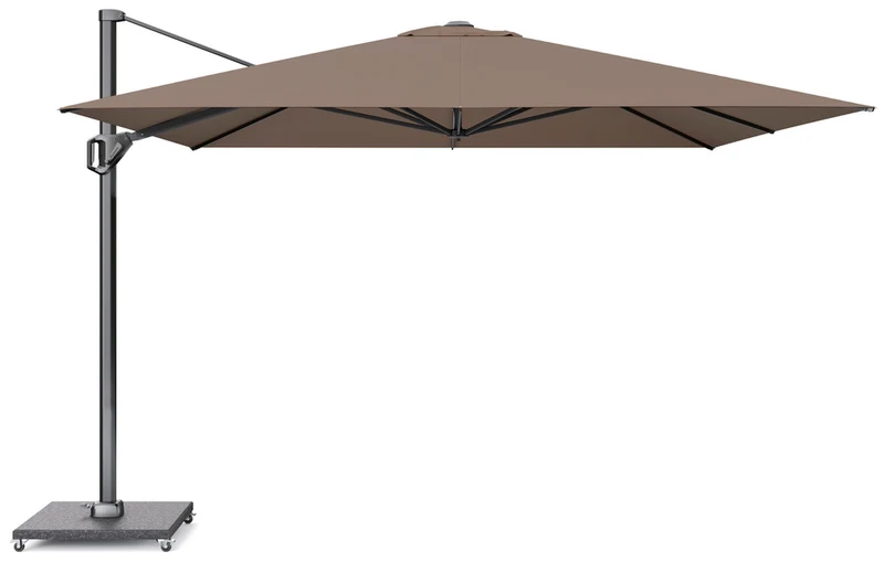 Platinum Challenger T¹ Premium zweefparasol 350x350cm Havana