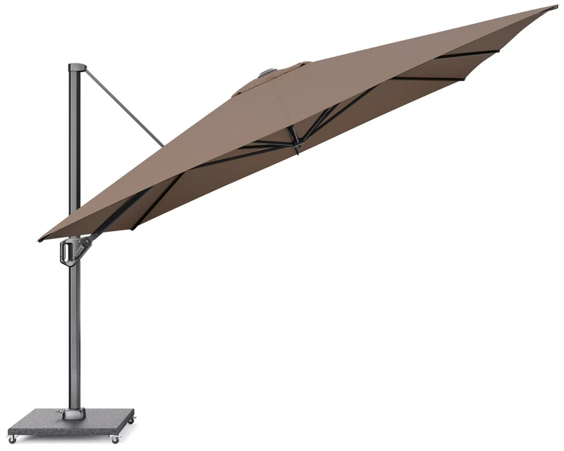 Platinum Challenger T¹ Premium zweefparasol 350x350cm Havana